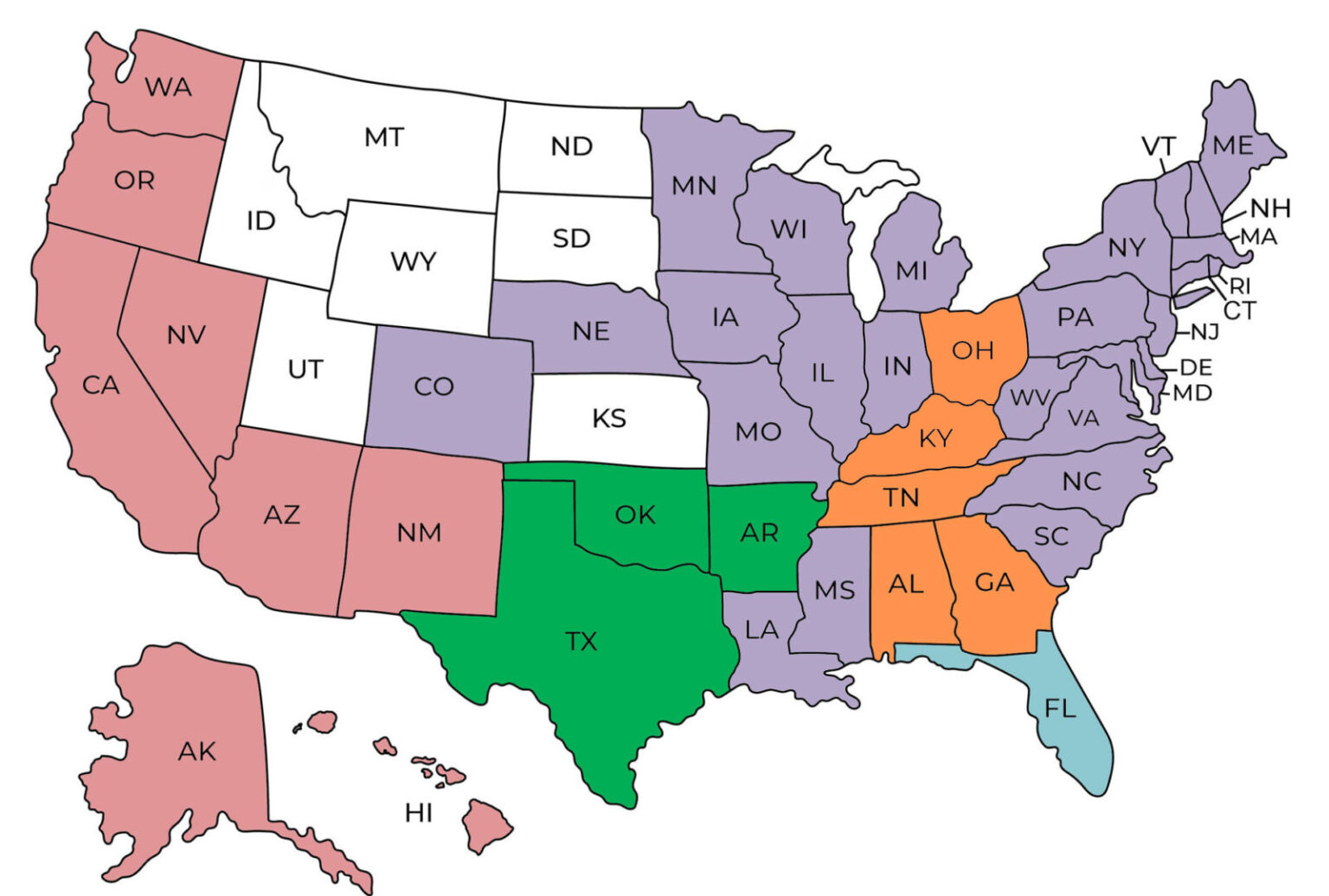 warren sales territory map