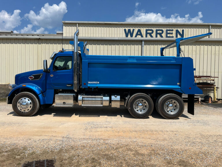 Warren WXL-16 dump body side profile in Galaxy Blue