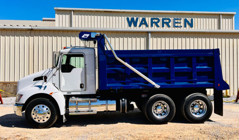 2019 Kenworth T370 tandem axle dump truck with Warren dump body