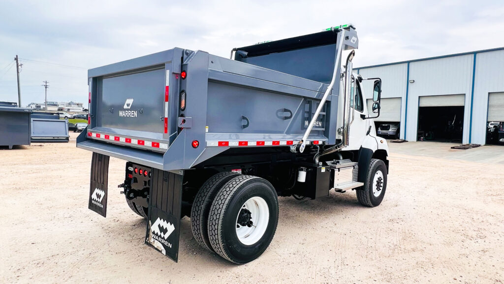 AR500 dump body installed on a 2026 Mack 108SD Plus heavy-duty dump truck